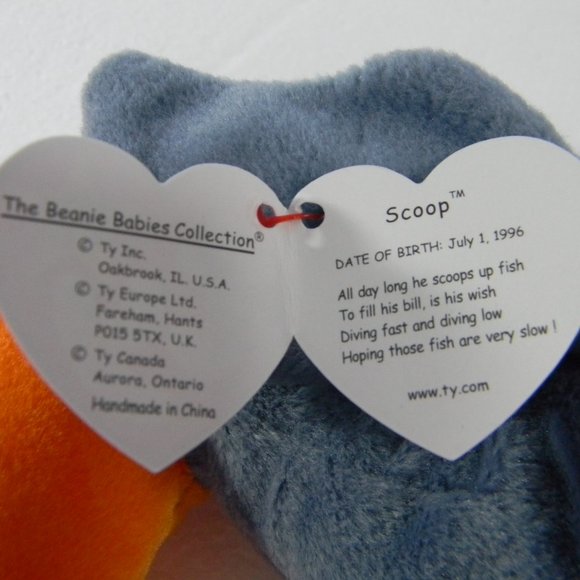 Ty Beanie Babies " Scoop " 1996 - Picture 7 of 7